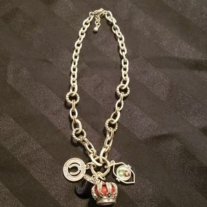 Funky costume jewelry necklace. Charms.